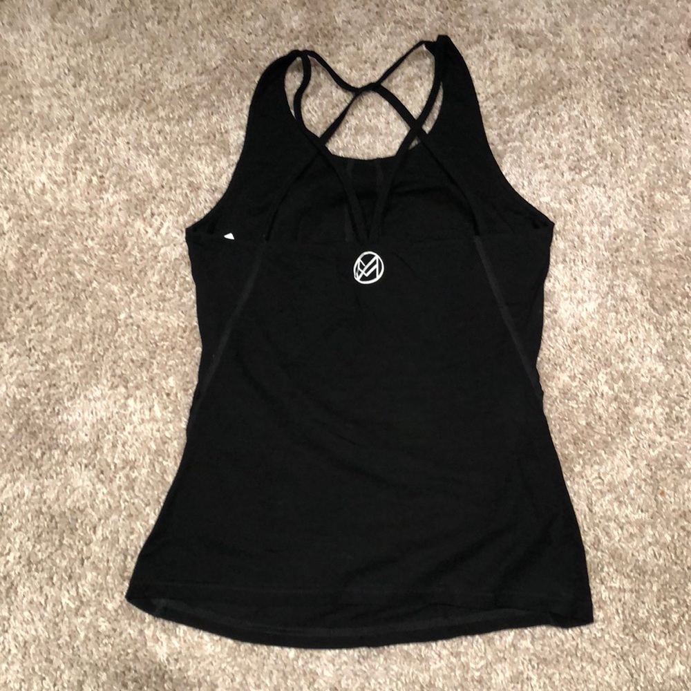 Size S black athletic maternity top